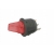 Przełącznik hebelkowy czerwony 6A/250V podśw.12V