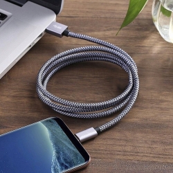 Kabel Micro USB 1m Nylonowy Quick Charge 3.0 2A