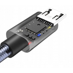 Kabel Micro USB 1m Nylonowy Quick Charge 3.0 2A
