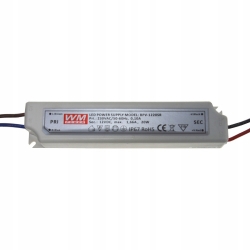 Zasilacz LED 12V 20W napięciowy IP67 EK