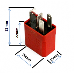 MIKRO PRZEKAŹNIK zwierno rozwierny 12V 5 PIN