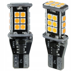 Żarówka LED T15 W16W 24 SMD 2835 CANBUS POMARAŃCZO