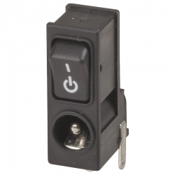 Gniazdo DC 2.1/5.5 w obudowie z wyłącznikiem