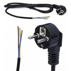 Kabel zasilający 230V z wtyczką | PWC-1.5M-BLACK
