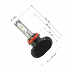Zestaw żarówek LED H9 H11 CSP 50W 8000 lm
