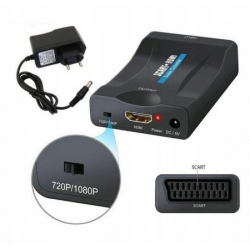 KONWERTER PRZEJŚCIÓWKA SCART EUROZŁĄCZE NA HDMI