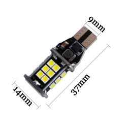 Żarówka LED W16W T15 24 SMD 2835 CAN BUS 400lm