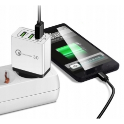 SZYBKA ŁADOWARKA SIECIOWA USB QUICK CHARGE 3.0