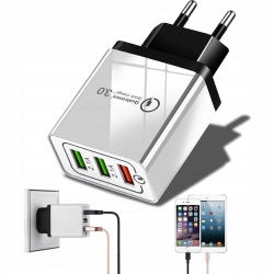 SZYBKA ŁADOWARKA SIECIOWA USB QUICK CHARGE 3.0