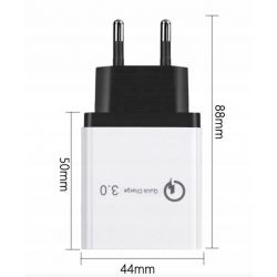SZYBKA ŁADOWARKA SIECIOWA USB QUICK CHARGE 3.0