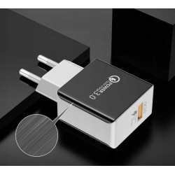 MOCNA ŁADOWARKA SIECIOWA USB QUICK CHARGE QC 3.0