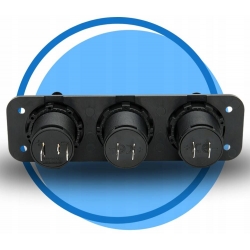 Panel sterowania gn. zapalniczki USB Woltomierz