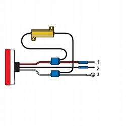 Rezystor filtr LED canbus 50W 8 Ohm + 2 szt RE06