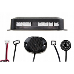Czujniki parkowania 4x buzzer Czarne 18mm M-TECH