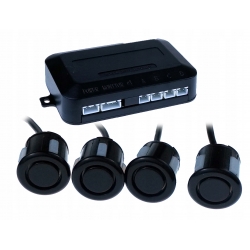 Czujniki parkowania 4x buzzer Czarne 18mm M-TECH