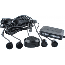Czujniki parkowania 4x buzzer Czarne 18mm M-TECH