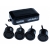 Czujniki parkowania 4x buzzer Czarne 18mm M-TECH