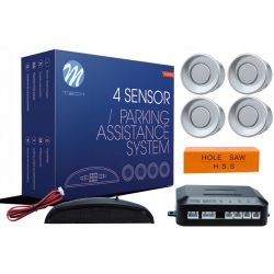 Czujniki parkowania M-Tech 4-sensor srebrne LED