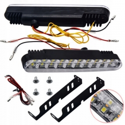 LED LAMPY Światła do Jazdy Dziennej KIERUNKOWSKAZ