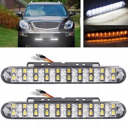 LED LAMPY Światła do Jazdy Dziennej KIERUNKOWSKAZ