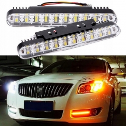 LED LAMPY Światła do Jazdy Dziennej KIERUNKOWSKAZ