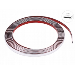 Listwa ozdobna dekoracyjna ochronna chrom 14mm 5m