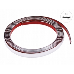 Listwa ozdobna dekoracyjna ochronna chrom 21mm 5m