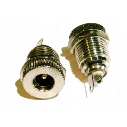 Gniazdo zasilające DC 2,1/5,5 metal przykręcane (2110#)