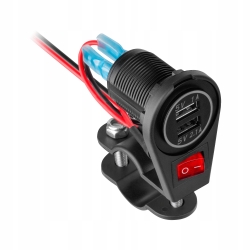 Ładowarka motocyklowa 2xUSB 3100 mA (PY-CHR0008)