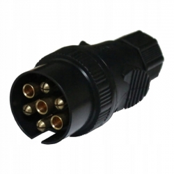 Wtyczka Wtyk przyczepy samochodowej 7 PIN 12V / 24V WTY0627