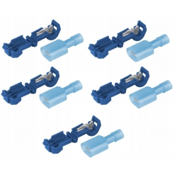 Szybkozłączki elektryczne Typ-T 0,75-2,5mm2 10A 5szt blister
