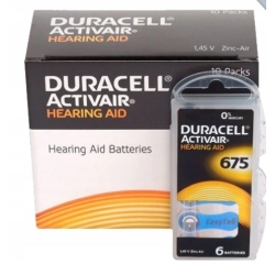 Bateria do aparatów słuchowych Duracell 675 - 6 szt. 650 mAh