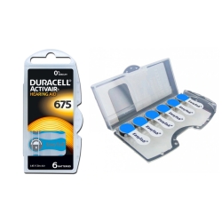 Bateria do aparatów słuchowych Duracell 675 - 6 szt. 650 mAh