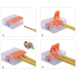 Zestaw szybkozłączy elektrycznych 75szt. Szybkozłączka Eurokomp 0,08-2,5 mm