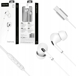Słuchawki douszne z mikrofonem na USB-C Kruger&Matz C1 białe