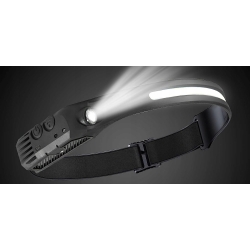 HWL-006 | Latarka czołowa LED czołówka z sensorem ruchu - COB + XPE 500lm
