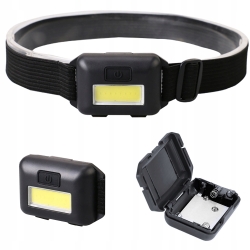 Latarka Czołowa COB 3W Czołówka Lampka LED (IN343)