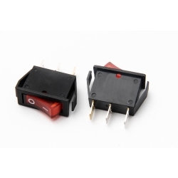 Przełącznik MK111 czerwony 12V podświetlany 1827#