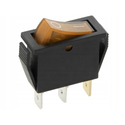 Przełącznik MK111 pomarańczowy 12V podświetlany 5707#