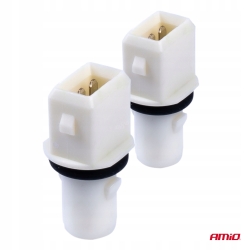 Gniazdo kostka oprawka żarówki T10 W5W W3W W16W AMIO-03047 kpl/2szt