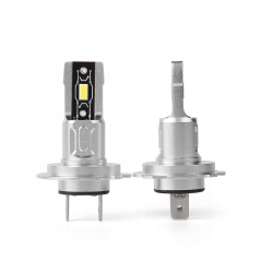 ŻARÓWKI SAMOCHODOWE LED H7 WIĘCEJ ŚWIATŁA ŚNIEŻNA BIEL AMIO-03332