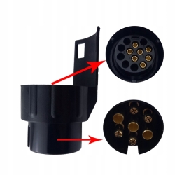 Adapter do zasilania przyczepy 7/13 PIN Carmotion 58068