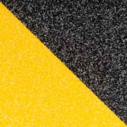 Taśma antypoślizgowa REBEL (0,75 mm x 50 mm x 5 m) czarno-żółta