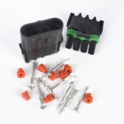 Złącze Weatherpack 4-PIN komplet wtyk+gniazdo złącze hermetyczne 3mm2