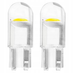 Żarówki LED STANDARD T10 W5W COB HPC 12V Clear white AMIO-02645 kpl/2szt