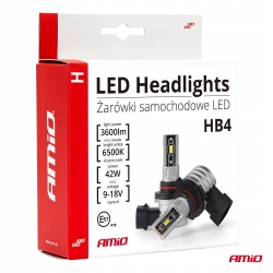 Żarówki samochodowe LED seria H-mini HB4 9006 6500K Canbus