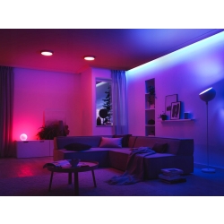 ŻARÓWKA KOLOROWA LED RGB 12W E27 KULA + PILOT IR