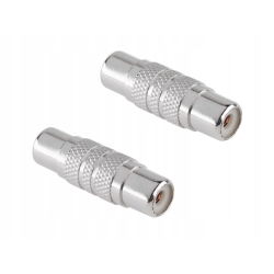 Złącze przejściówka łącznik metalowy RCA-RCA Cabletech (ZLA0316MET)