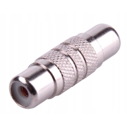 Złącze przejściówka łącznik metalowy RCA-RCA Cabletech (ZLA0316MET)