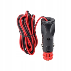 WTYCZKA WTYK GNIAZDA ZAPALNICZKI EURO/DIN 12V 24V Z PRZEWODEM 200CM